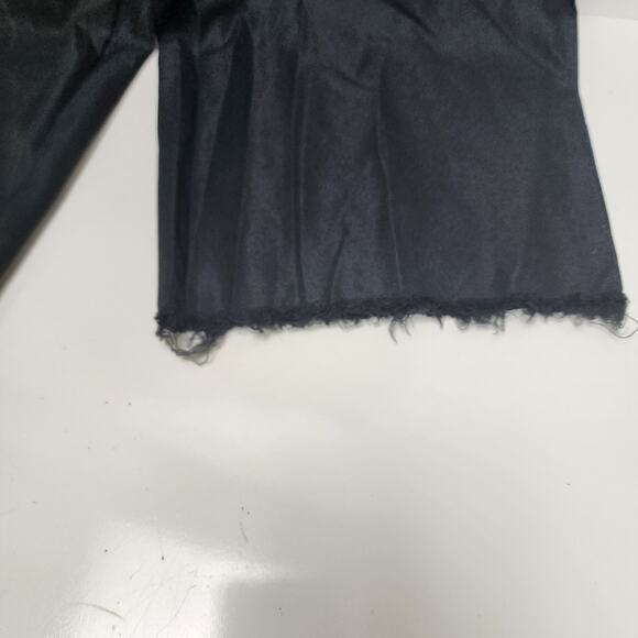 Women's Cropped Straight Cuffed Capri Button Zip Casual Trouser Pants Size M - Picture 2 of 5